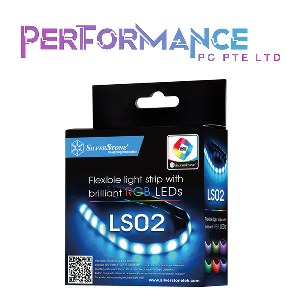 SilverStone LS02 - Top Bright RGB LED Modding PC Case Light Strip, 30cm, 18 pcs 5050 RGB LED (1 YEAR WARRANTY BY AVERTEK ENTERPRISES PTE LTD)