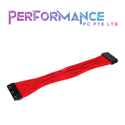 SilverStone PP07-MBR Motherboard 24Pin to 24Pin Sleeved Extension Cable, 30cm, Red (1 YEAR WARRANTY BY AVERTEK ENTERPRISES PTE LTD)