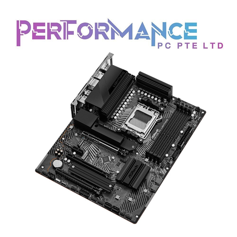 ASRock X670E X670 E X670-E PG Lightning, AM5 DDR5 Ryzen 7000 Motherboard (3 YEARS WARRANTY BY TECH DYNAMIC PTE LTD)