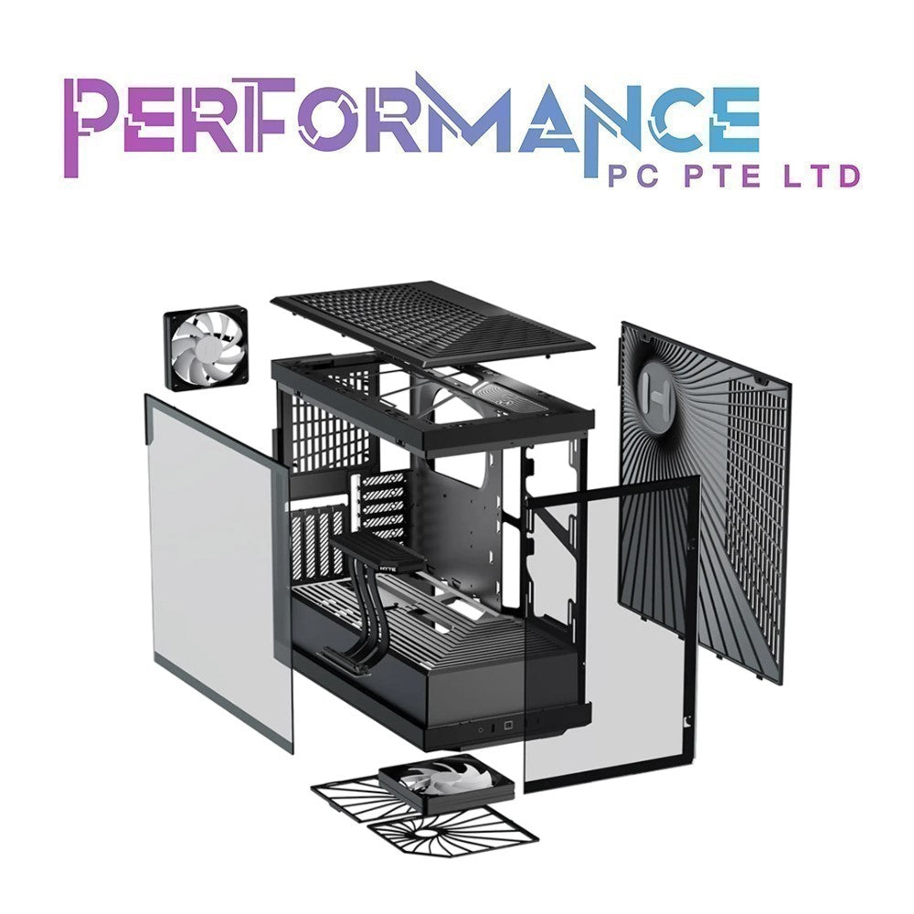 HYTE Y40 - ATX PC Cases with PCIe 4.0 Riser Black / White (3 YEARS WARRANTY BY TECH DYNAMIC PTE LTD)
