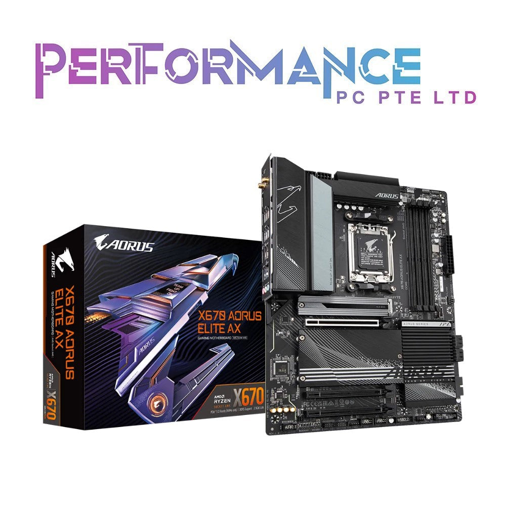 Gigabyte X670 Aorus Elite AX Motherboard (3 YEARS WARRANTY BY CDL TRADING PTE LTD)