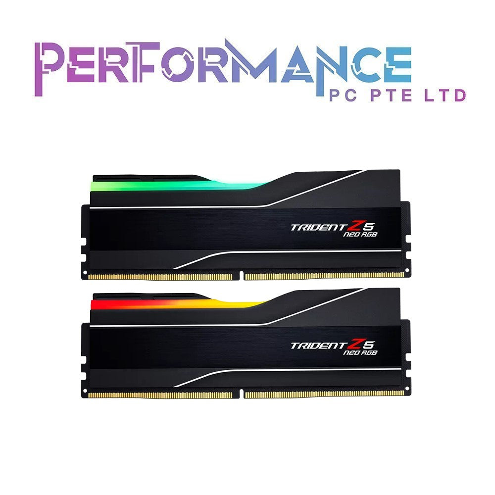 GSKILL G.SKILL Trident Z5 Neo RGB AMD EXPO 32GB 64GB (2x32gb) (2 x 16GB) PC RAM DDR5 5600MT/s / 6000MT/s, Dual Channel Kit Desktop Memory