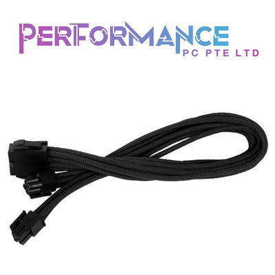 SilverStone Technology PP07-EPS8B/PP07-EPS8W/PP07-EPS8R EPS 8pin to EPS/ATX 4 + 4pin Sleeved Extension Cable, 300mm, Black/White/Red (1 YEAR WARRANTY BY AVERTEK ENTERPRISES PTE LTD)