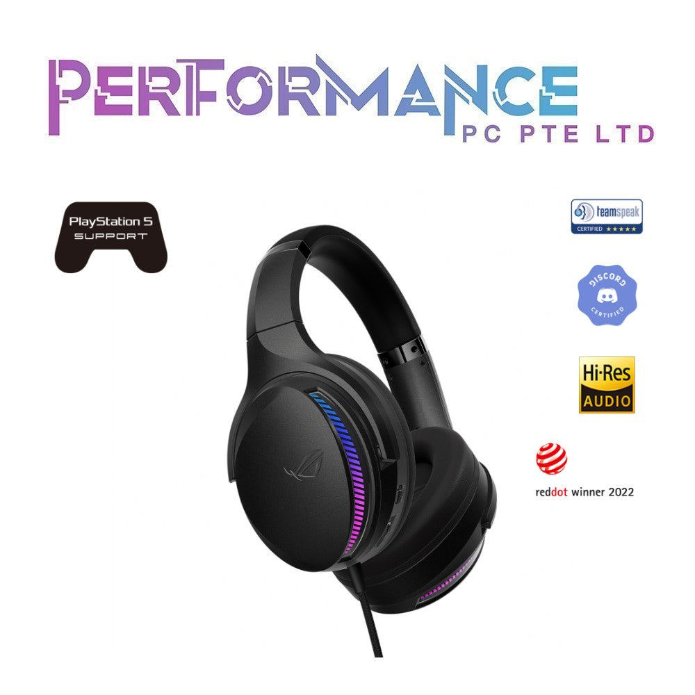 ASUS ROG FUSION II 300 RGB gaming headset with high resolution ESS 9280 Quad DAC (2 YEARS WARRANTY BY BAN LEONG TECHNOLOGIES PTE LTD)