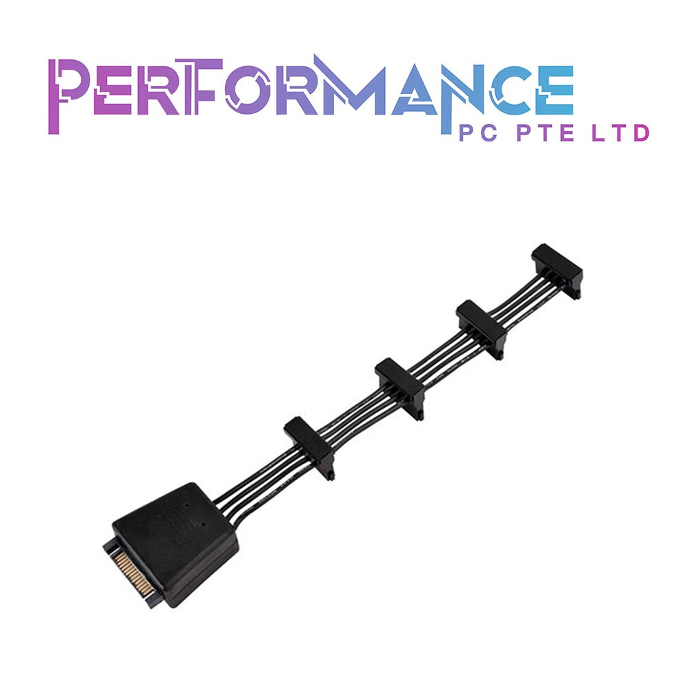 Silverstone CP06 - One to Four SATA Connectors Adapter Cable, Two 2200µF capacitors (1 YEAR WARRANTY BY AVERTEK ENTERPRISES PTE LTD)