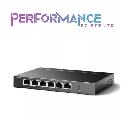 TP-Link TL-SF1006P 6 Port Fast Ethernet 10/100Mbps PoE Switch | 4 PoE+ Ports 67W | Plug & Play | Sturdy Metal w/Shielded Ports | Extend Mode | Priority Mode (3 YEARS WARRANTY BY BAN LEONG TECHNOLOGIES PTE LTD)