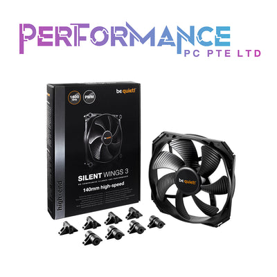 be quiet! Silent Wings 3 PWM 120mm/140mm HS ,2200rpm, 28.6dBA, 73.3CFM, 3.37mmH20, 300K hrs (3 Years Warranty By Tech Dynamic Pte Ltd)