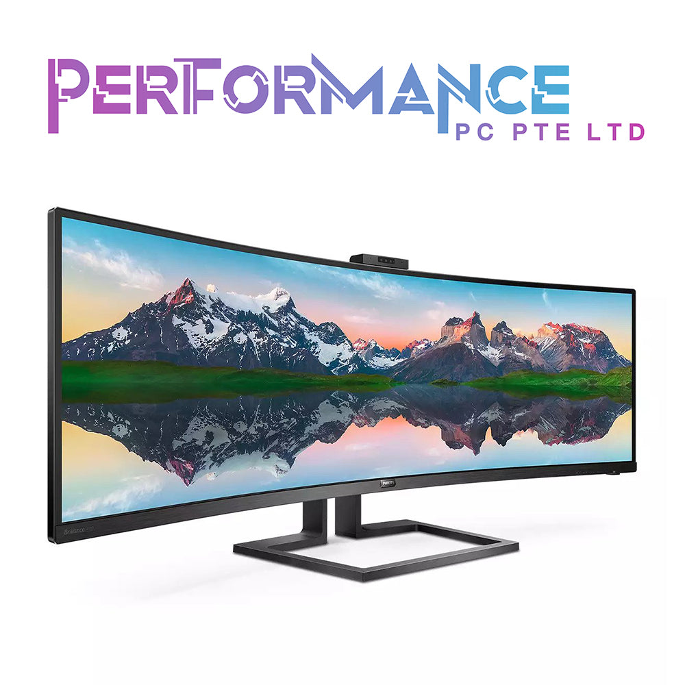 PHILIPS P-LINE 499P9H1 49 inch Dual QHD 5120 x 1440 70hz SuperWide Curved LCD Display with Built-in Speakers (3 YEARS WARRANTY BY CORBELL TECHNOLOGY PTE LTD)