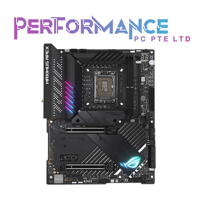 ASUS ROG Maximus Z690 Apex(WiFi 6E) LGA 1700(Intel 12th Gen)ATX gaming motherboard (PCIe 5.0,DDR5,24 power stages,DDR5,5x M.2,PCIe 5.0 M.2,USB 3.2 Gen 2x2 front-panel connector,Hyper M.2 Card bundled) (3 YEARS WARRANTY BY Ban Leong Technologies Ltd)