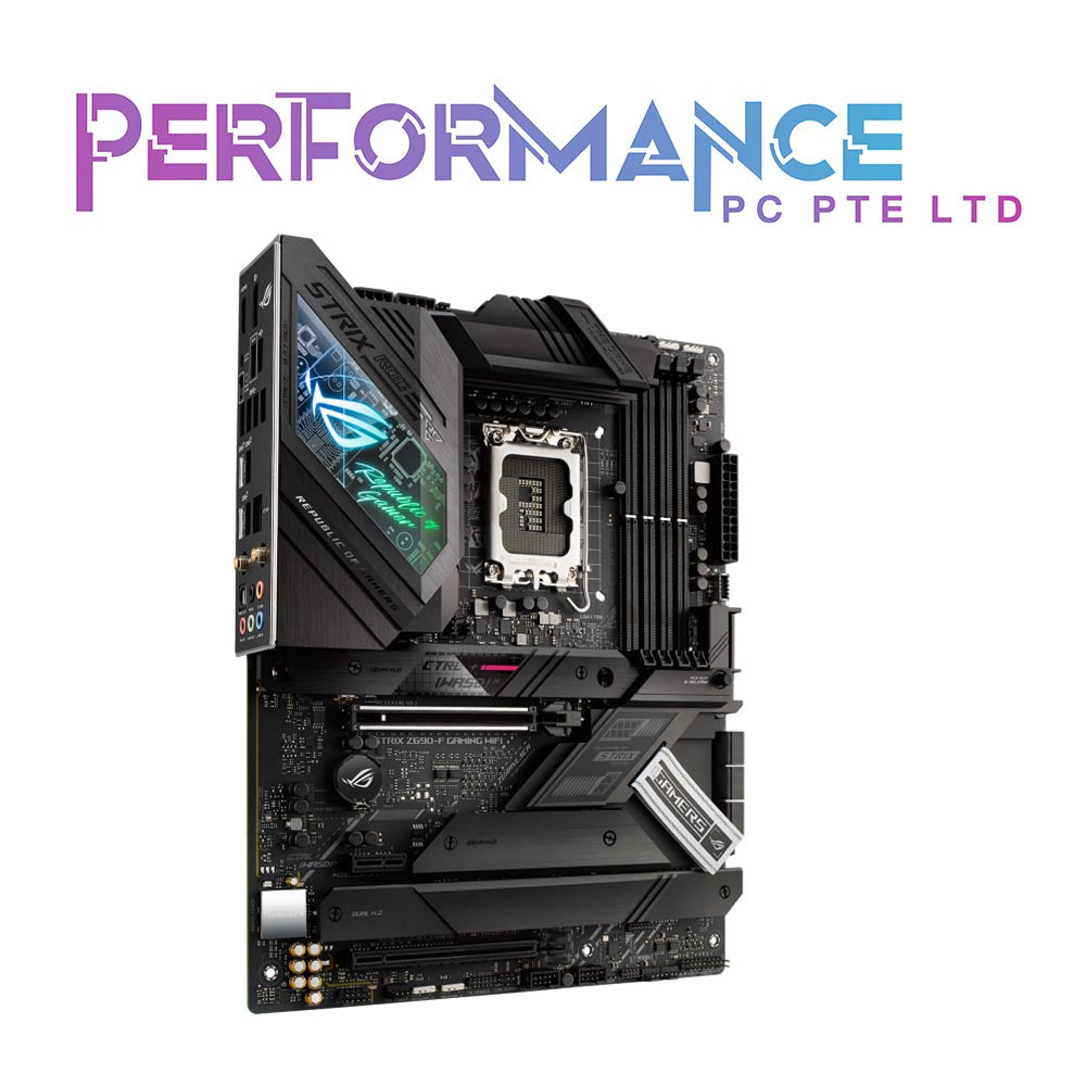 ASUS ROG Strix Z690-F Gaming WiFi 6E LGA1700(Intel 12th Gen) ATX Gaming Motherboard(PCIe 5.0,DDR5,16+1 Power Stages,2.5Gb LAN,BT v5.2,Thunderbolt 4,4xM.2,Front Panel USB 3.2 Gen 2x2 Type-C Connector) (3 YEARS WARRANTY BY Ban Leong Technologies Ltd)