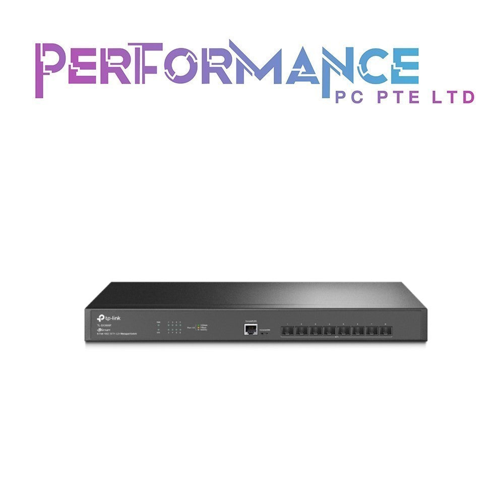 TP-Link TL-SX3008F | 8 Port 10G SFP+ Enterprise Level Switch | L2+ Smart Managed | Omada SDN Integrated | IPv6 | Static Routing | L2/L3/L4 QoS, IGMP & LAG (3 YEARS WARRANTY BY BAN LEONG TECHNOLOGIES PTE LTD)