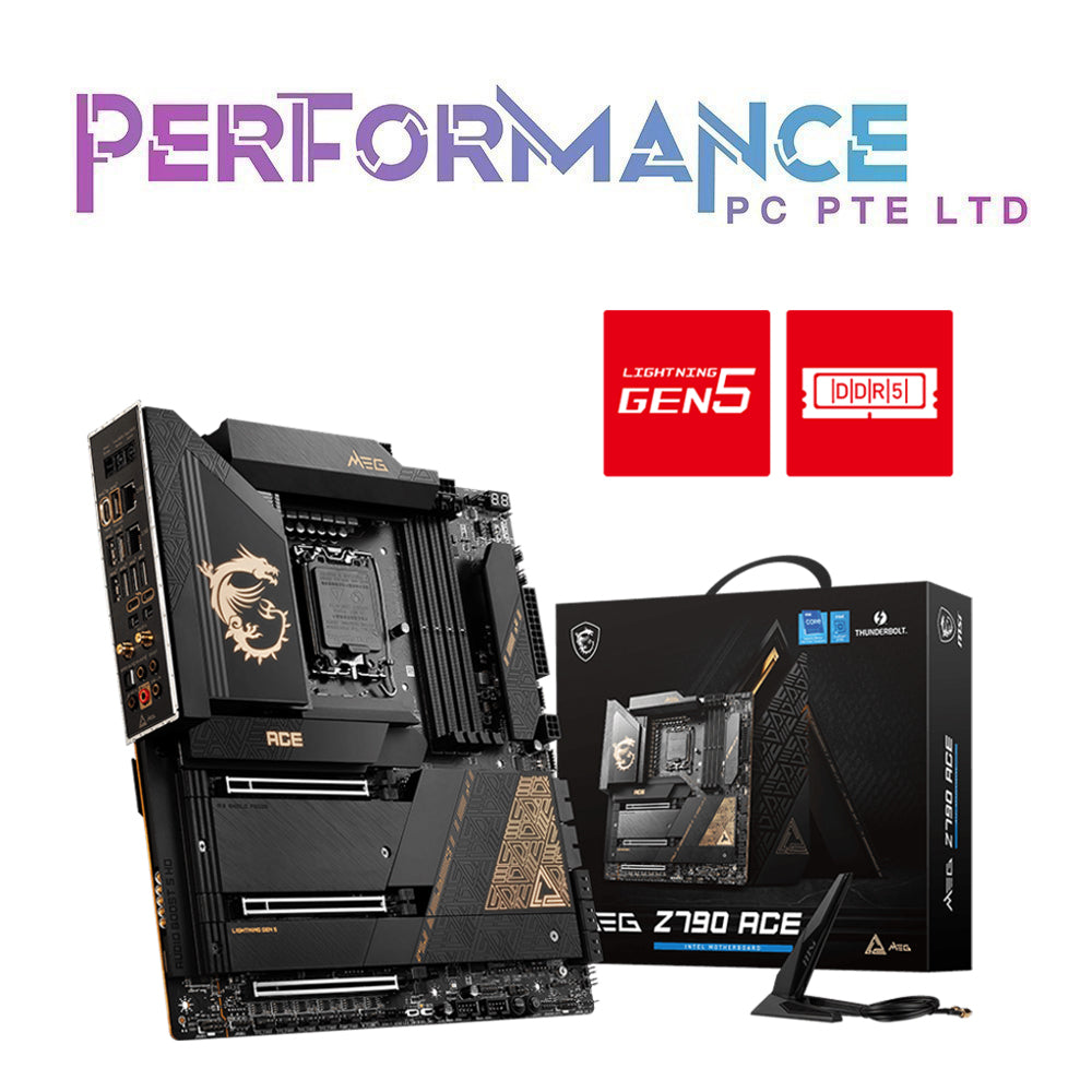 MSI MEG Z790 Ace Gaming Motherboard (3 YEARS WARRANTY BY CORBELL TECHNOLOGY PTE LTD)