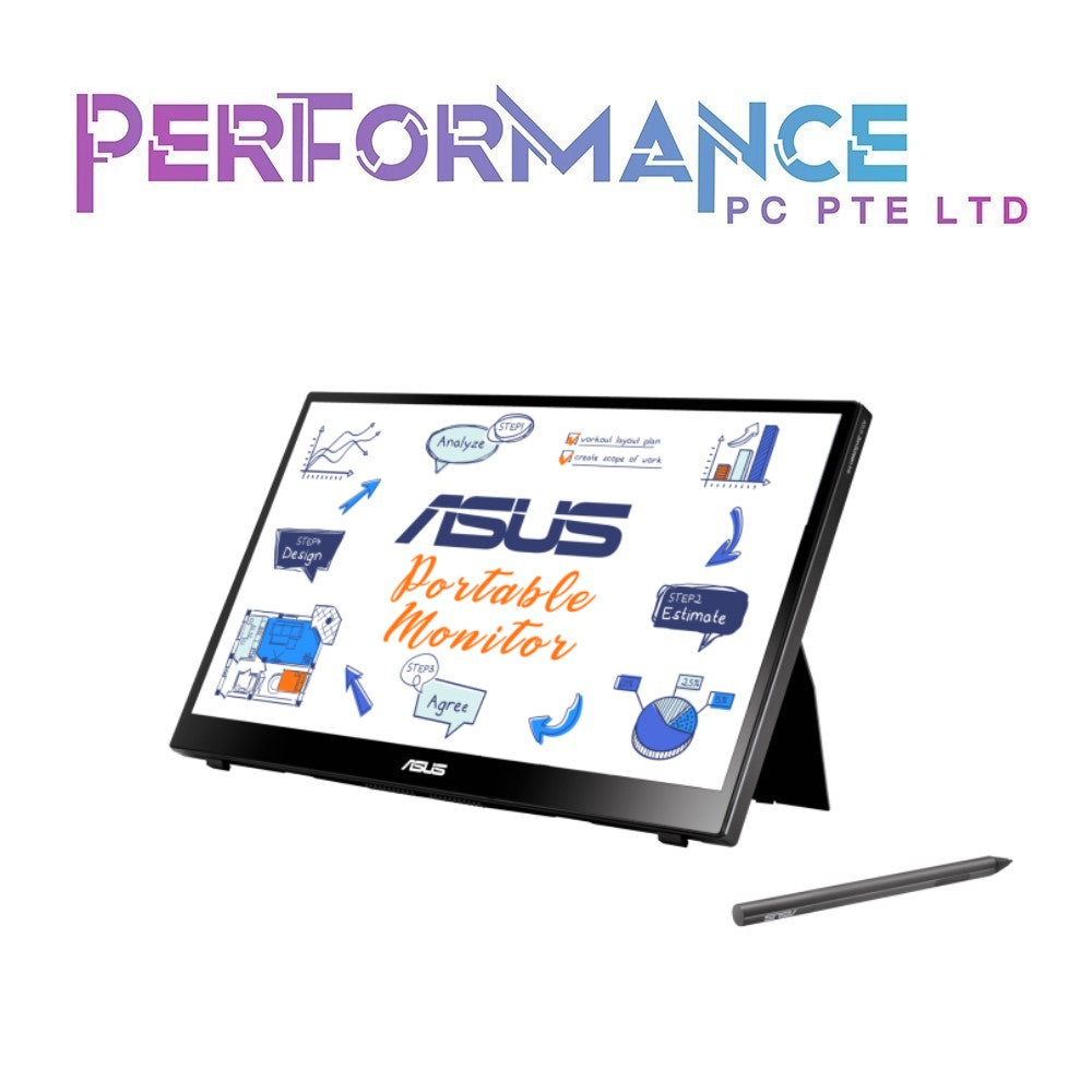 ASUS ZenScreen Ink 14” 1080P Portable Touchscreen Monitor (MB14AHD) - Full HD, IPS, 10-Point Touch (3 YEARS WARRANTY BY AVERTEK ENTERPRISES PTE LTD)