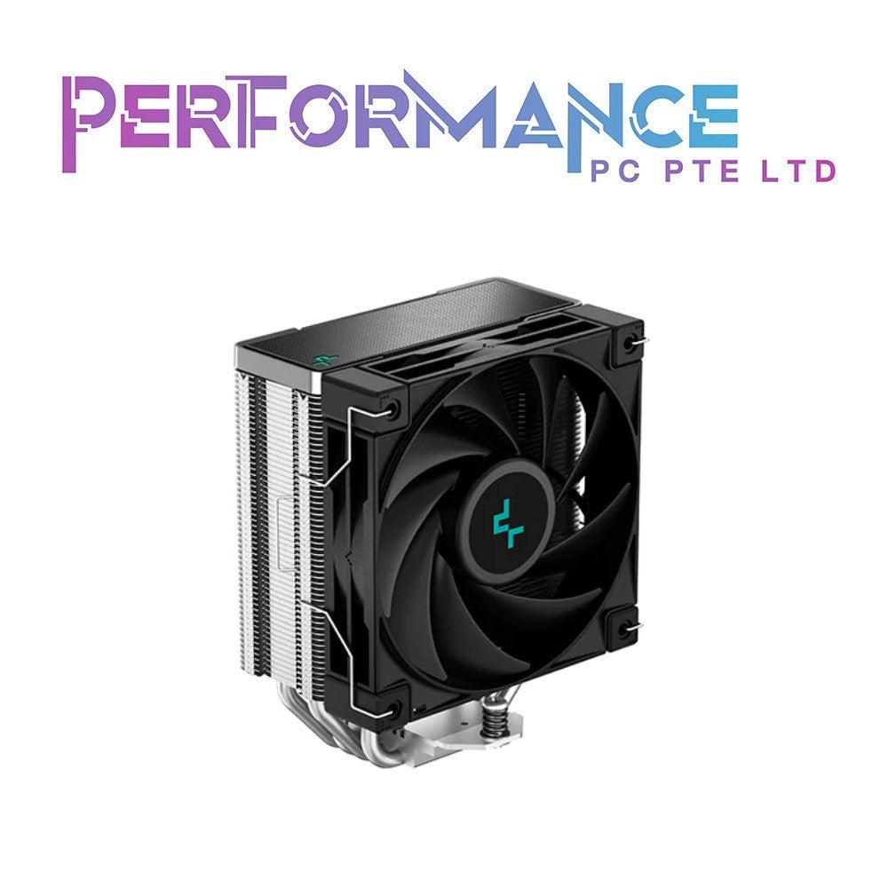 DeepCool AK400 Performance CPU Cooler, 4 Direct Touch Copper Heat Pipes, 120mm Fluid Dynamic Bearing PWM Fans, 220W TDP, Black/White