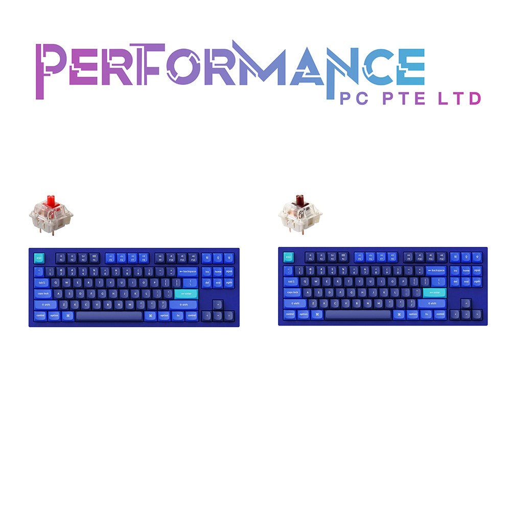 Keychron Q3 - Barebone/Navy Blue/Carbon Black/Silver Grey + Gasteron G Pro Switches Custom Keyboard (1 YEAR WARRANTY BY TECH DYNAMIC PTE LTD)