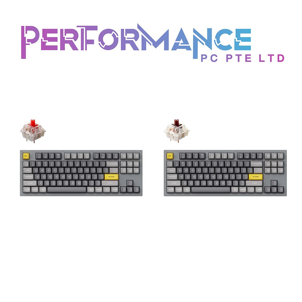 Keychron Q3 - Barebone/Navy Blue/Carbon Black/Silver Grey + Gasteron G Pro Switches Custom Keyboard (1 YEAR WARRANTY BY TECH DYNAMIC PTE LTD)