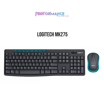 Logitech MK270/MK 270/MK275/MK 275 Wireless Keyboard And Mouse Combo For Windows, Perfect for Office Work, Home Base Learning, Simple Plug and Play, USB Reciever Included (1 YEAR WARRANTY BY PERFORMANCE PC PTE LTD)