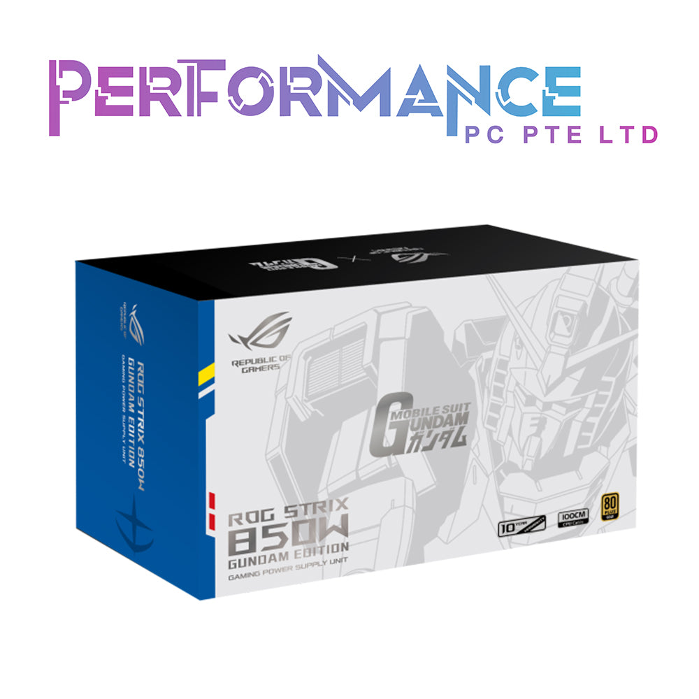ASUS Republic Of Gamers ROG Strix Gundam White Limited Edition 850W 80+ Gold Power Supply Unit PSU