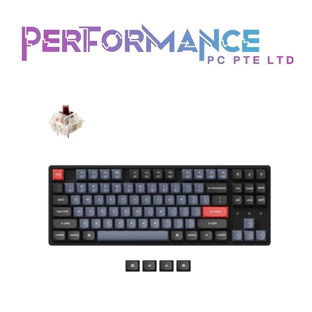 KEYCHRON K8 Pro Aluminum Wireless Keyboard/Barebone - Gateron G Pro Red/Blue/Brown Switch (A) (1 YEAR WARRANTY BY TECH DYNAMIC PTE LTD)