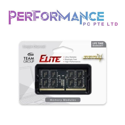 TEAMGROUP ELITE SO-DIMM DDR4 LAPTOP MEMORY (LIMITED LIFETIME WARRANTY BY AVERTEK TECHNOLOGIES PTE LTD)