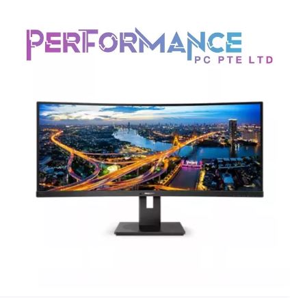 Philips 346B1C UltraWide 34" Curved Monitor, UltraWide QHD 2K, USB-C and Built-in KVM Switch, 119% sRGB, USB-PD 90W, Height Adjustable, PowerSensor (3 YEARS WARRANTY BY CONVERGENT SYSTEMS PTE LTD)