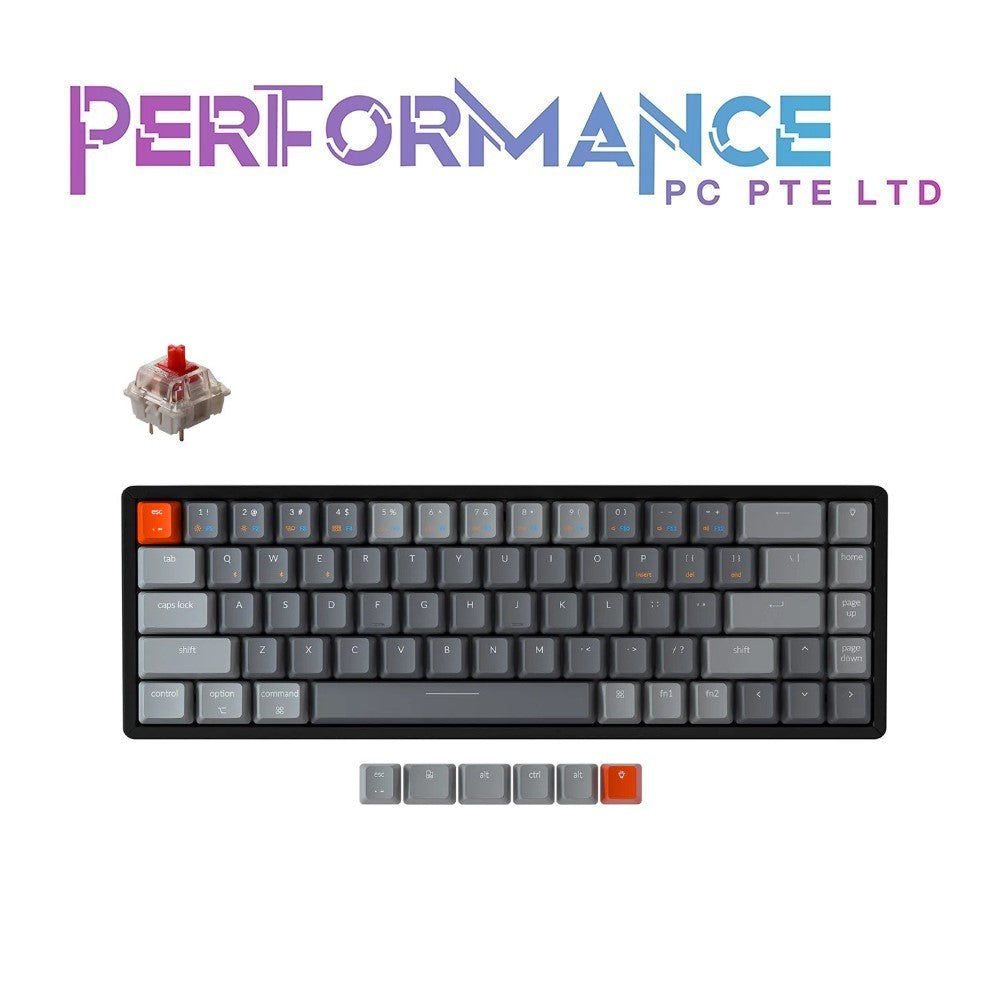 Keychron K6 68 Key RGB Aluminium Frame Hot Swap Gateron Blue/Red/Brown Switch Wireless Custom Keyboard (1 YEAR WARRANTY BY TECH DYNAMIC PTE LTD)