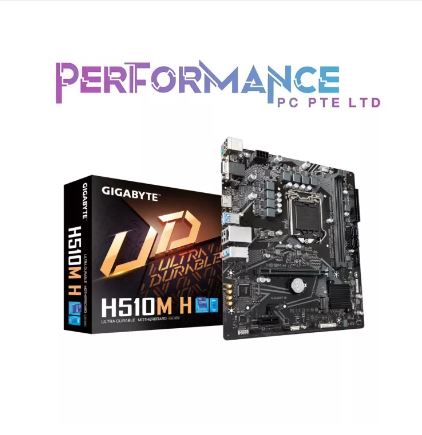 GIGABYTE H510M H Ultra Durable Motherboard with 6+2 Phases Digital VRM, PCIe 4.0* Design (3 YEARS WARRANTY BY CDL TRADING PTE LTD)